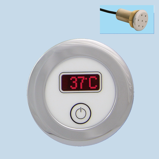 Flatline temperature indicators <br/>Ø 40 mm - <br/>sensor wall mounting